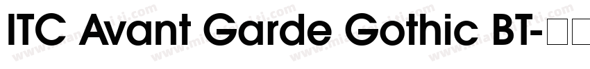 ITC Avant Garde Gothic BT字体转换